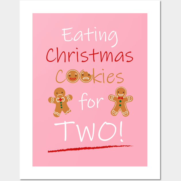 Eating Christmas Cookies For Two Wall Art by davidisnoartist